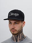 Бейсболка HOOD арт. 100-MWL005-IL011-BK Chicago IV (черный / белый)